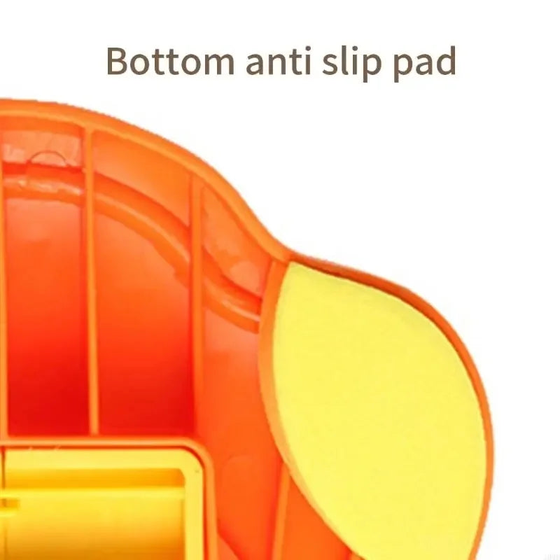 Cartoon Duck Puzzle Feeder and Treat Dispenser - size reference