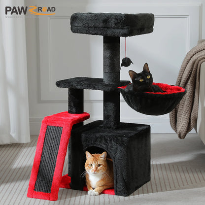 Cat Activity Tree with Hammock and Removable Perch - view 35