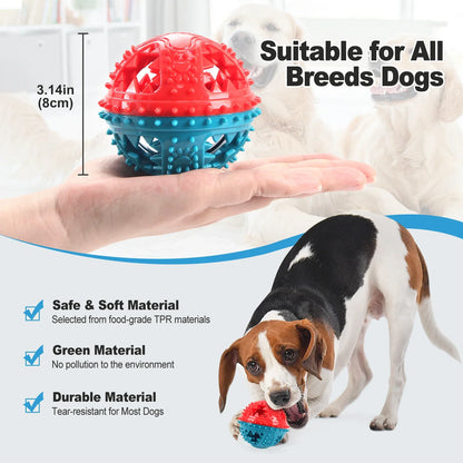 Treat-Dispensing Sound Ball for Dog Chewing - alternate angle