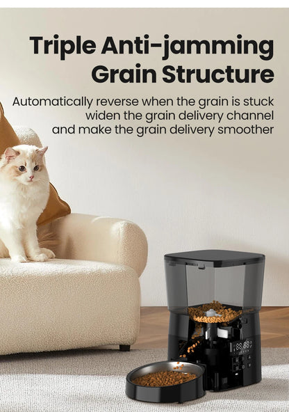Automatic Pet Food Dispenser for Cats and Dogs - size reference