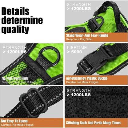 Rechargeable LED No-Pull Dog Harness - detail