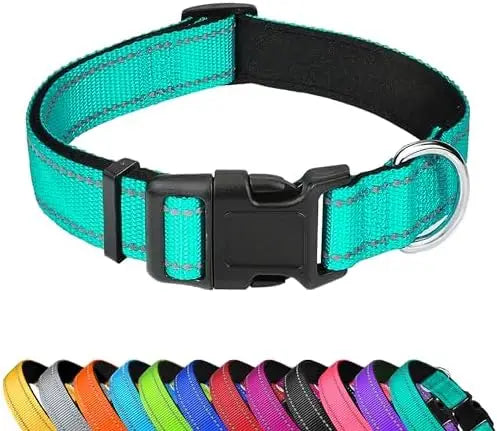 Reflective Adjustable Dog Collar for Medium Dogs