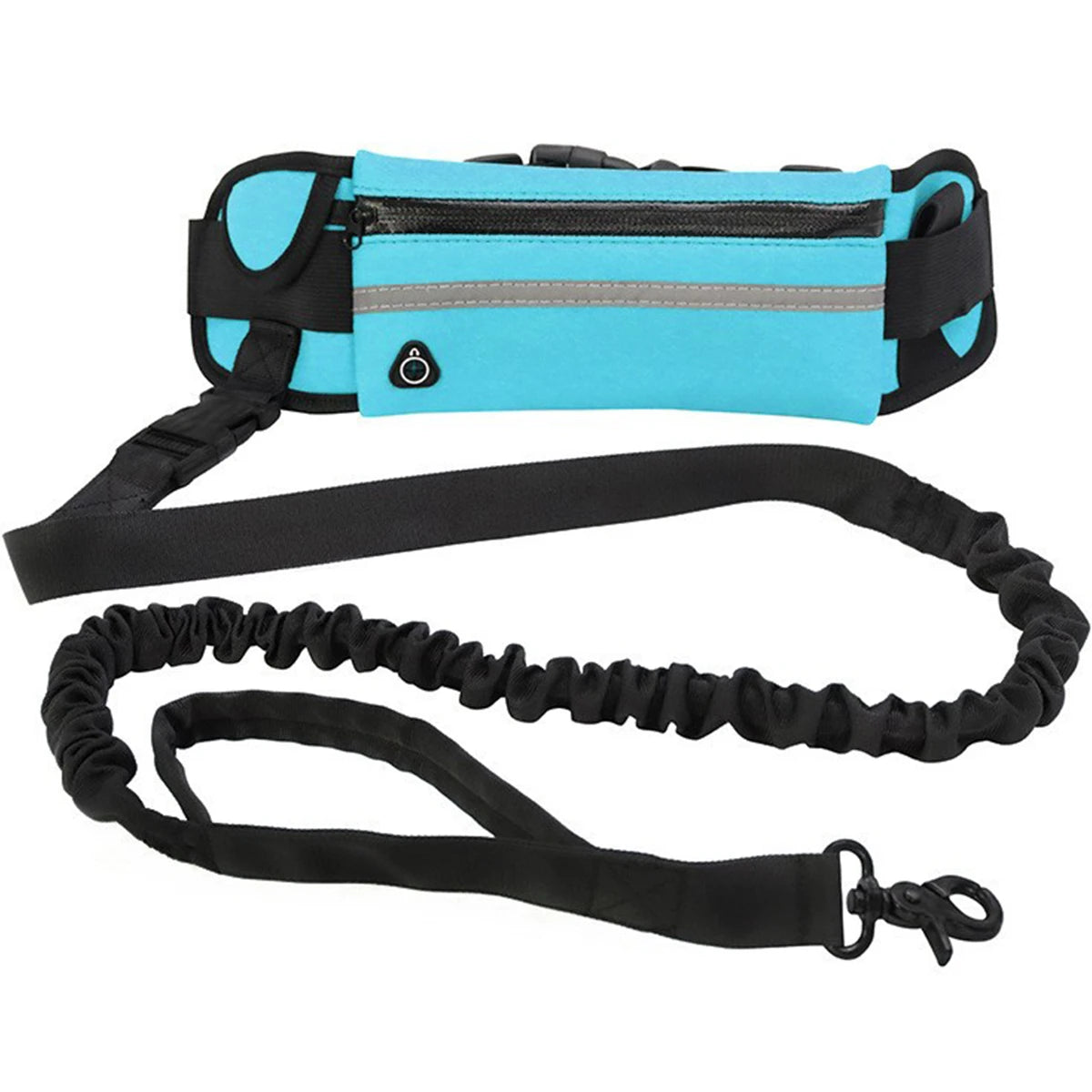Hands Free Dog Leash with Waist Bag and Reflective Belt - 1PCS 2.2M Blue B