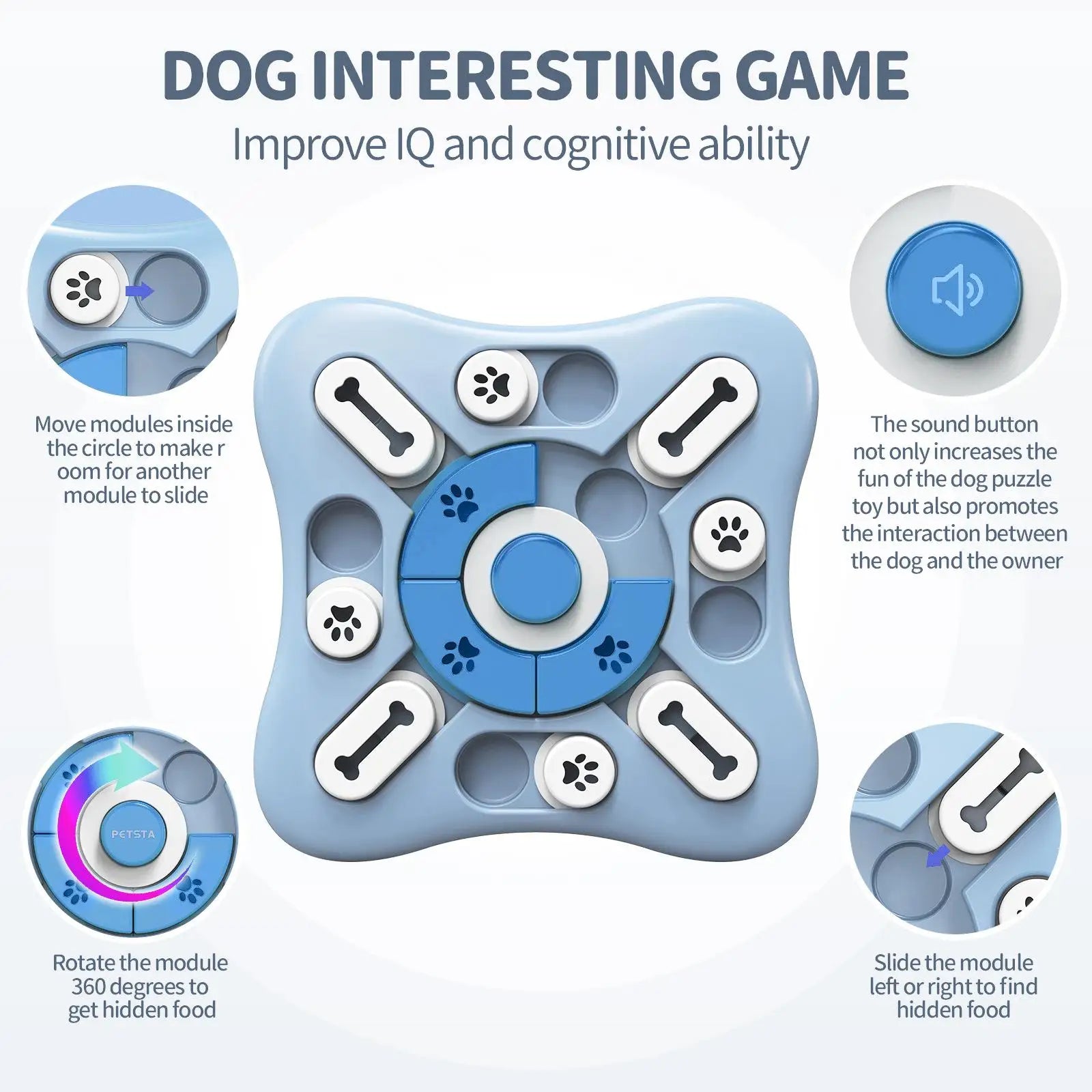 Slow Feeder Puzzle Bowl for Dogs and Cats - view 11