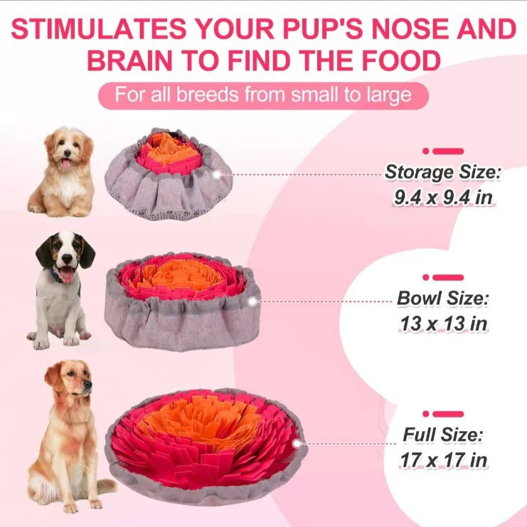 Washable Felt Snuffle Mat for Dog Slow Feeding and Training - view 15