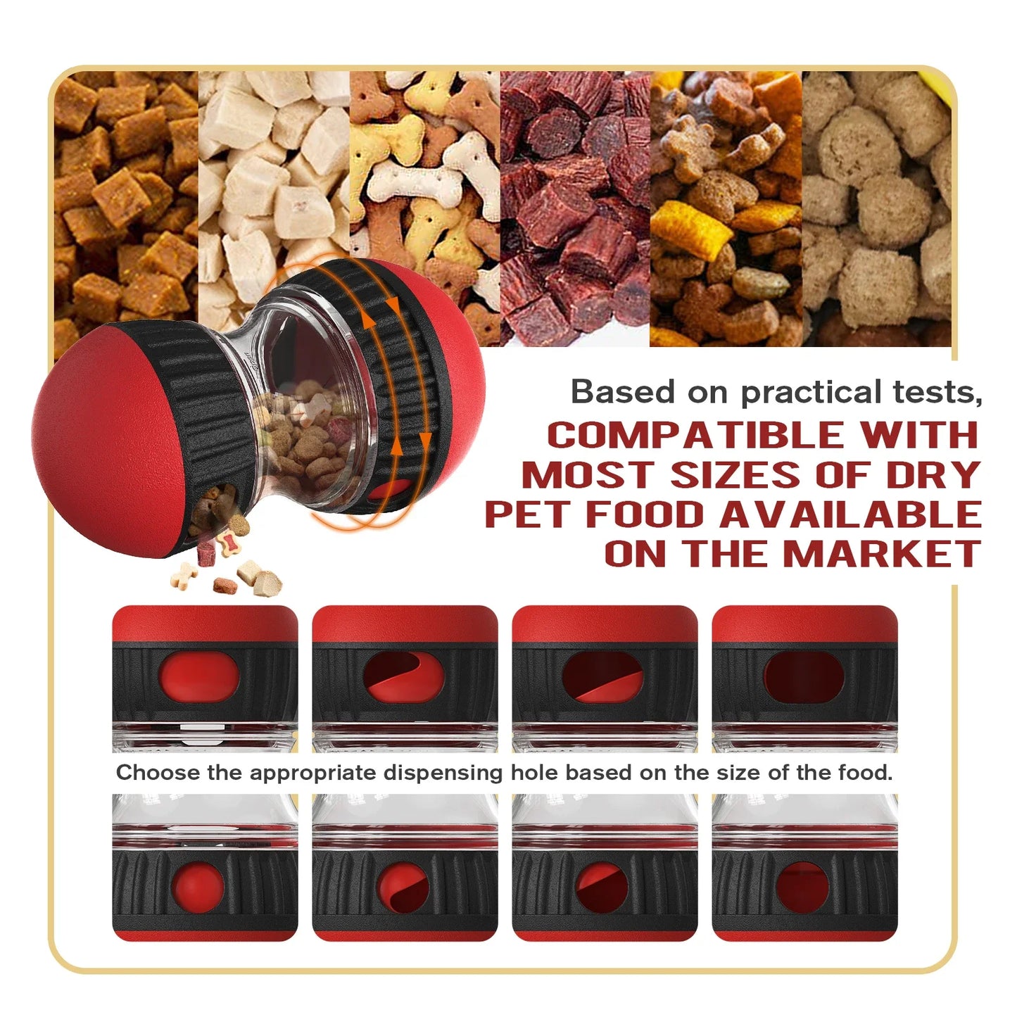 IQ Slow Feeder Ball for Dogs and Cats - detail