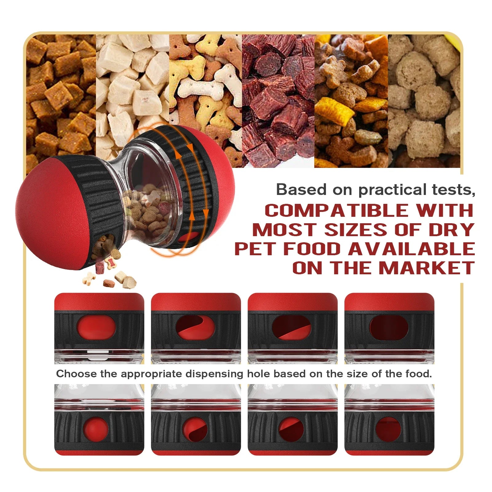 IQ Slow Feeder Ball for Dogs and Cats - detail