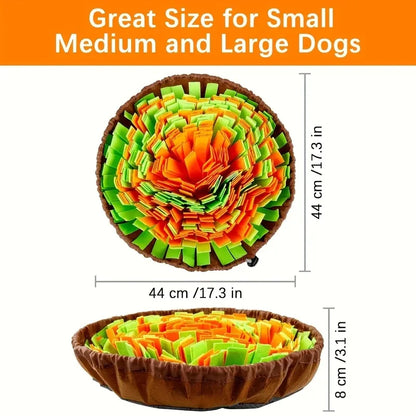 Washable Felt Snuffle Mat for Dog Slow Feeding and Training - size reference