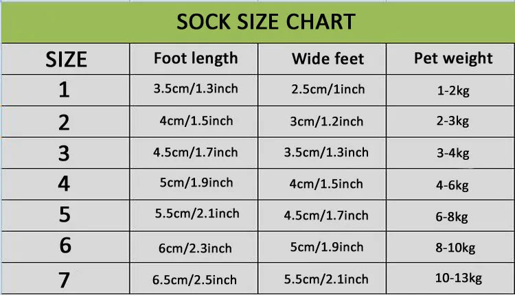 Waterproof Anti-Slip Winter Dog Boots with Socks (4 Pack) - from above