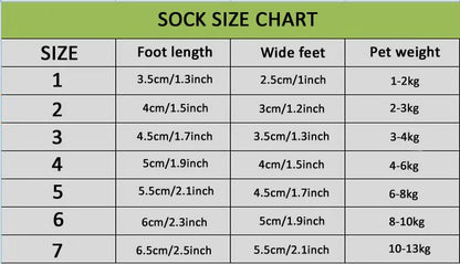 Waterproof Anti-Slip Winter Dog Boots with Socks (4 Pack) - from above