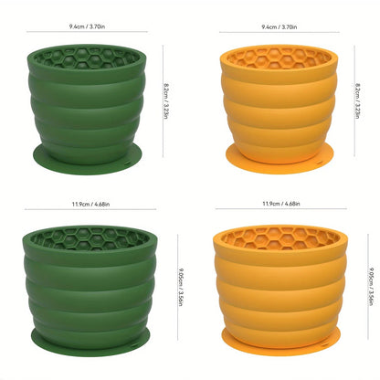 Silicone Slow Feeder Dog Bowl for Small and Medium Breeds - detail