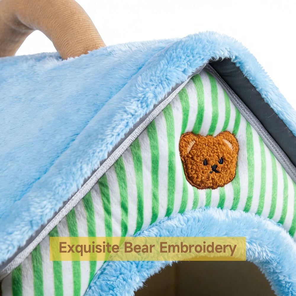 Foldable Washable Pet House Bed for Cats and Small Dogs - view 11