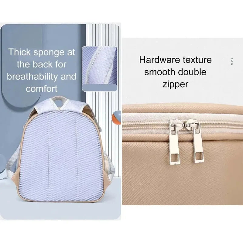 Foldable Transparent Pet Backpack for Cats and Small Dogs - close-up
