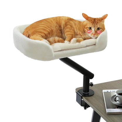 360 Degree Rotatable Cat Desk Bed with Adjustable Stand