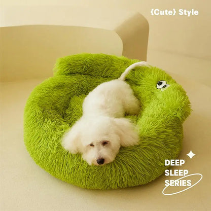 Warm Plush Cat and Dog Sleeping Nest - detail