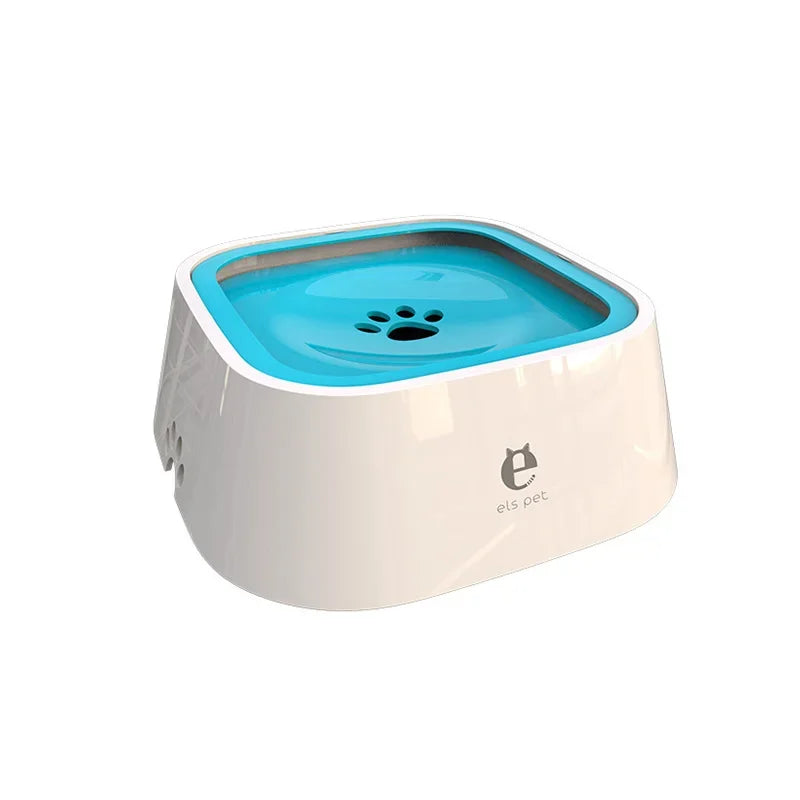 Anti-Spill Floating Pet Drinking Bowl - A-Blue