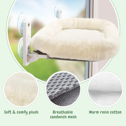 Winter Cat Window Hammock with Suction Cups - size reference