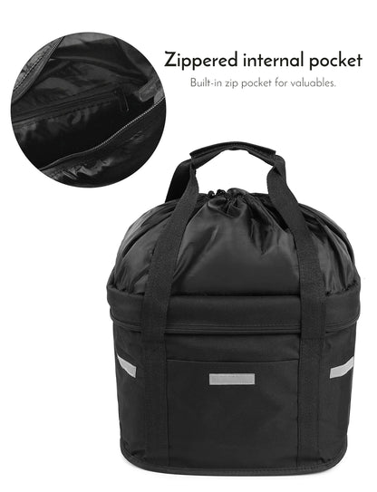 Removable Bicycle Pet Carrier Basket for Dogs and Cats - alternate angle