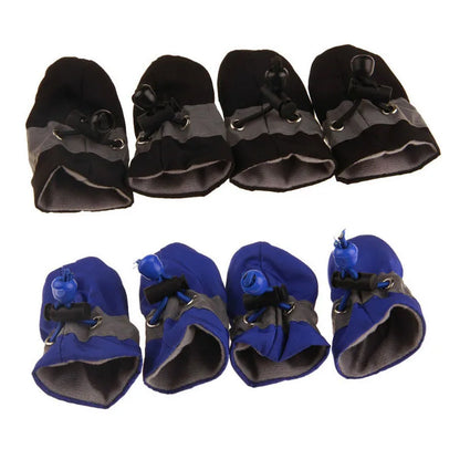 Waterproof Anti-Slip Winter Dog Boots with Socks (4 Pack) - alternate angle