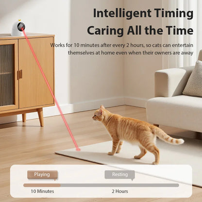Automatic 360 Degree Laser Cat Toy - in use
