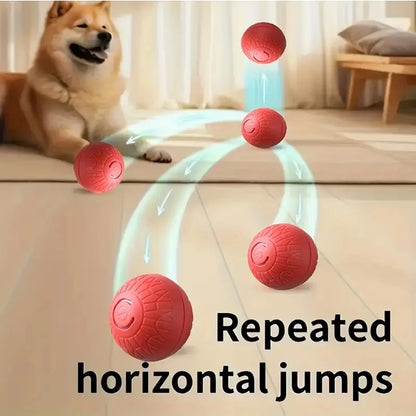 USB Rechargeable Smart Rolling Dog Ball - side view