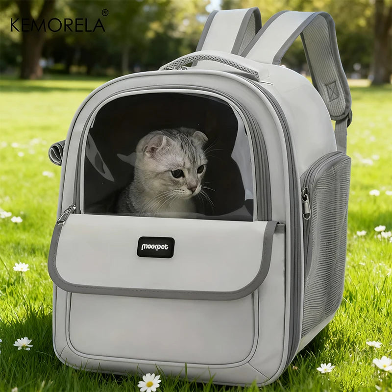 Breathable Mesh Pet Carrier Backpack for Dogs and Cats