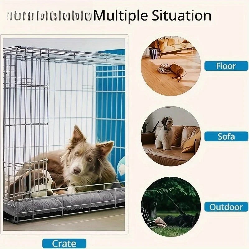 Large Plush Dog Sofa Bed and Crate Mat - size reference