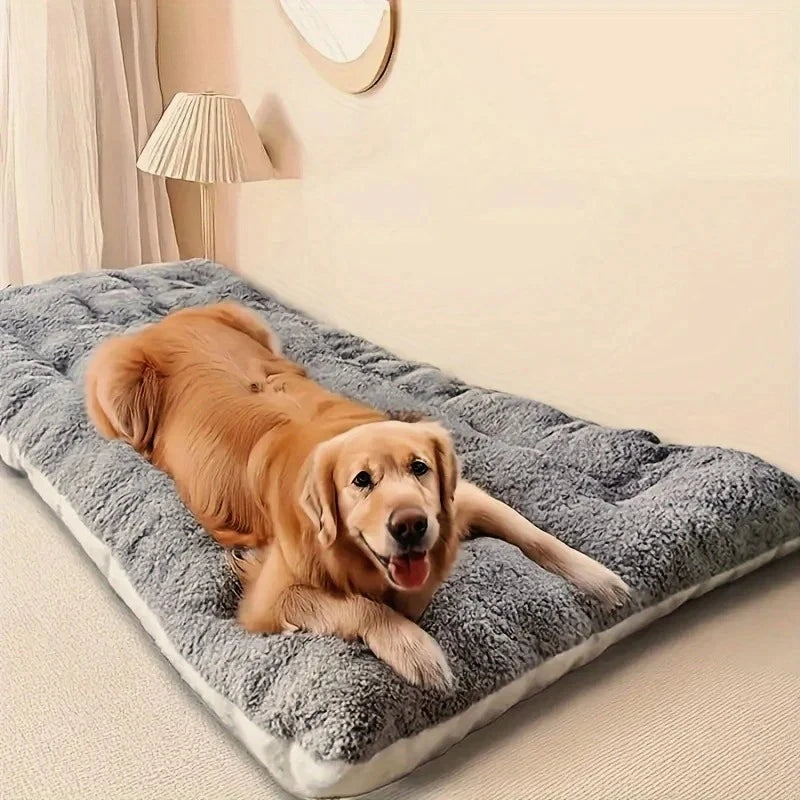 Large Plush Dog Sofa Bed and Crate Mat