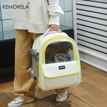 Breathable Mesh Pet Carrier Backpack for Dogs and Cats - close-up