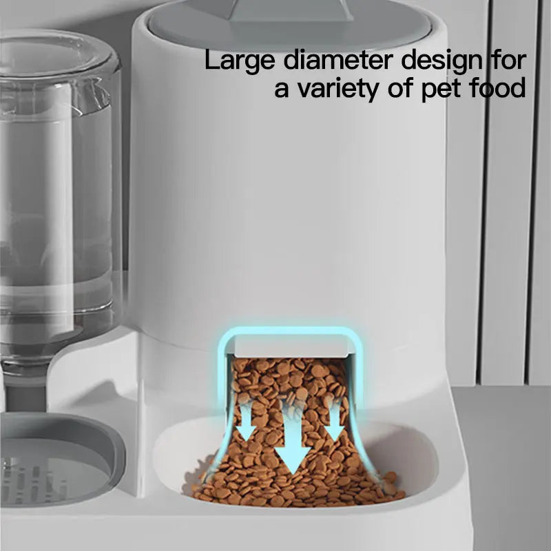Spill-Proof Gravity Cat Water Dispenser and Feeder - size reference