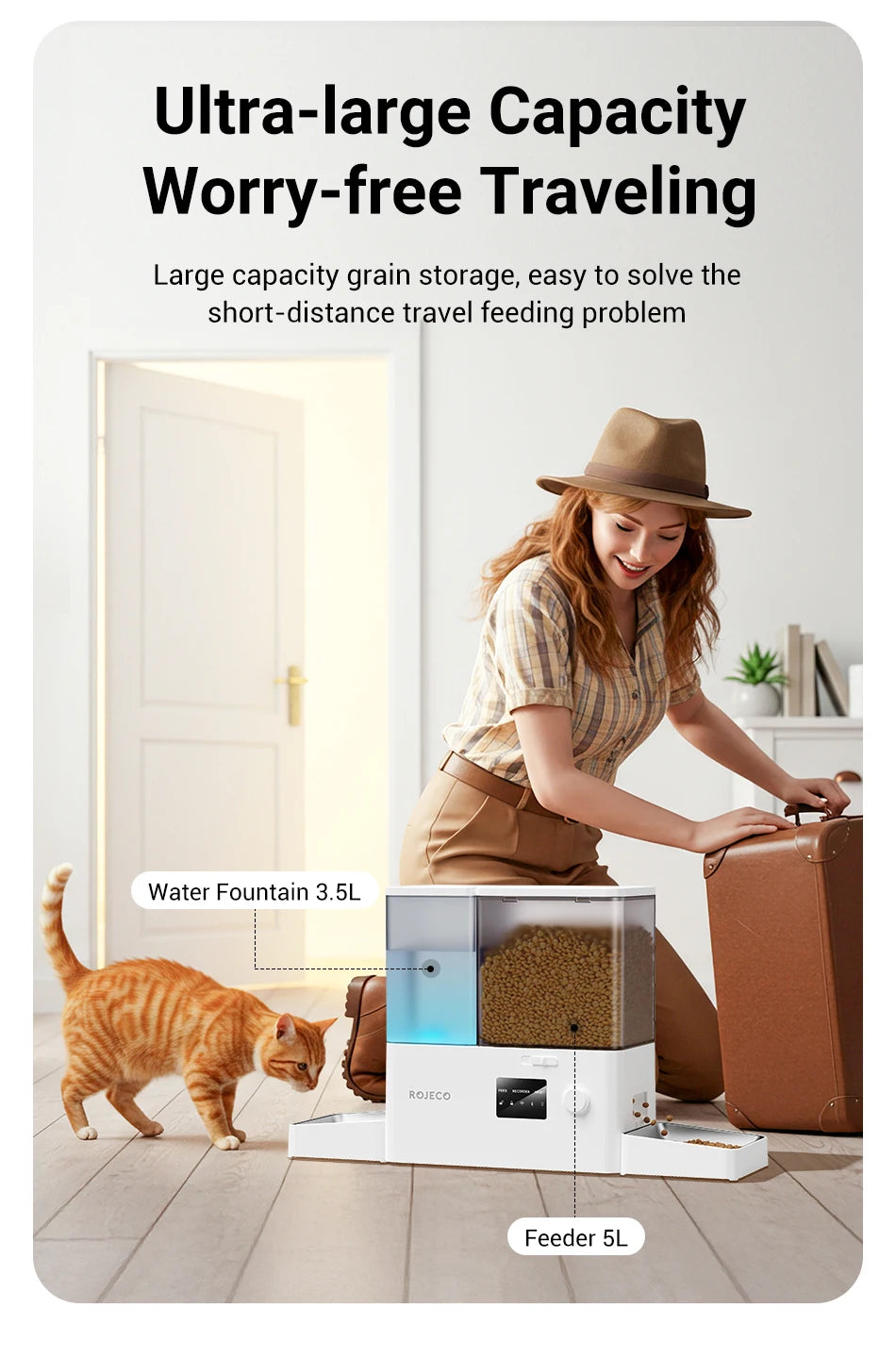 WiFi Smart Pet Feeder and Water Fountain (8.5L) - view 17