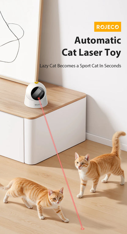 Automatic 360 Degree Laser Cat Toy - from above