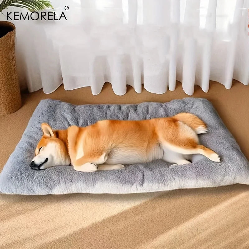 Extra Large Plush Dog Sofa Bed - side view