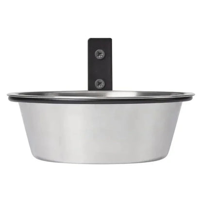Wall-Mounted Elevated Pet Bowl with Stainless Steel Insert - feature view