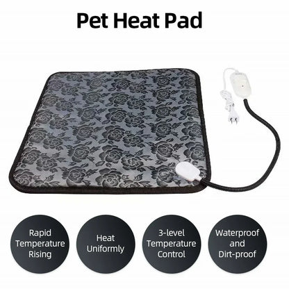 Waterproof Indoor Pet Heating Pad (45 x 45 cm) - size reference