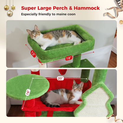 5-Level Cat Tree Tower for Large Cats with Hammock - view 29