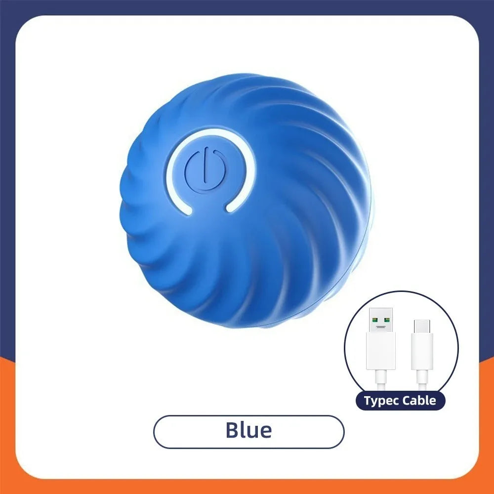 Smart Bouncing Dog Toy Ball with RGB Lights - A Blue NO RGB 180mAh
