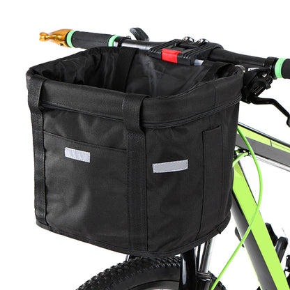 Removable Bicycle Pet Carrier Basket for Dogs and Cats - Black 34x24x24.5cm