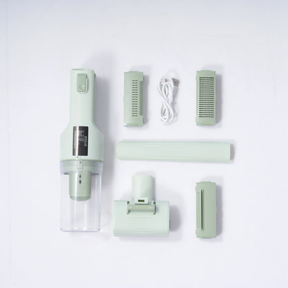 Pet Grooming Vacuum Kit with 5 Brushes for Cats and Dogs - Green