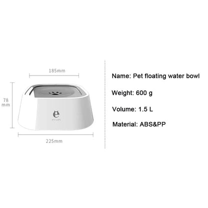 Anti-Spill Floating Pet Drinking Bowl - lifestyle