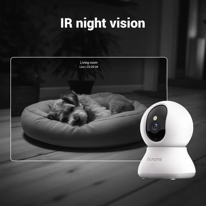 2K Pet Camera with 360 Pan-Tilt and Phone App - close-up