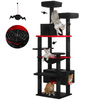 Large Cat Tree Tower with Hammock and Padded Perches - view 24