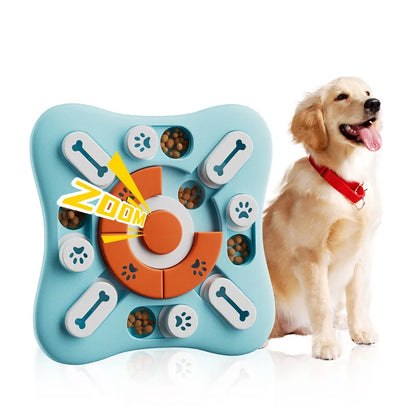 Slow Feeder Puzzle Bowl for Dogs and Cats - Green