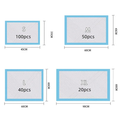 Absorbent Disposable Puppy Training Pee Pads (20 to 100 Pack) - close-up