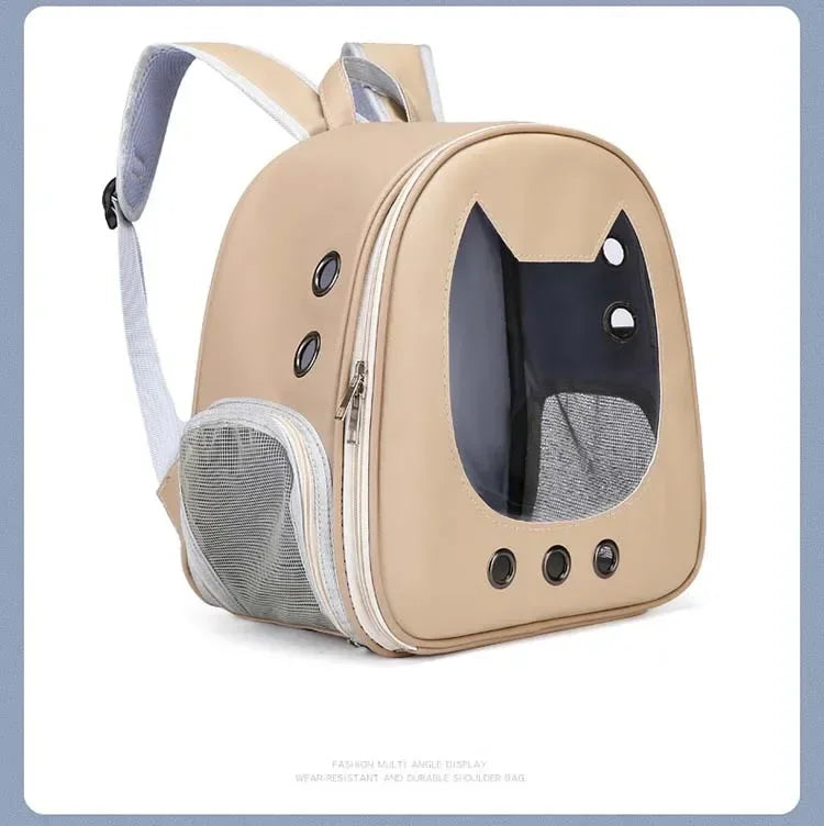Foldable Transparent Pet Backpack for Cats and Small Dogs - view 26