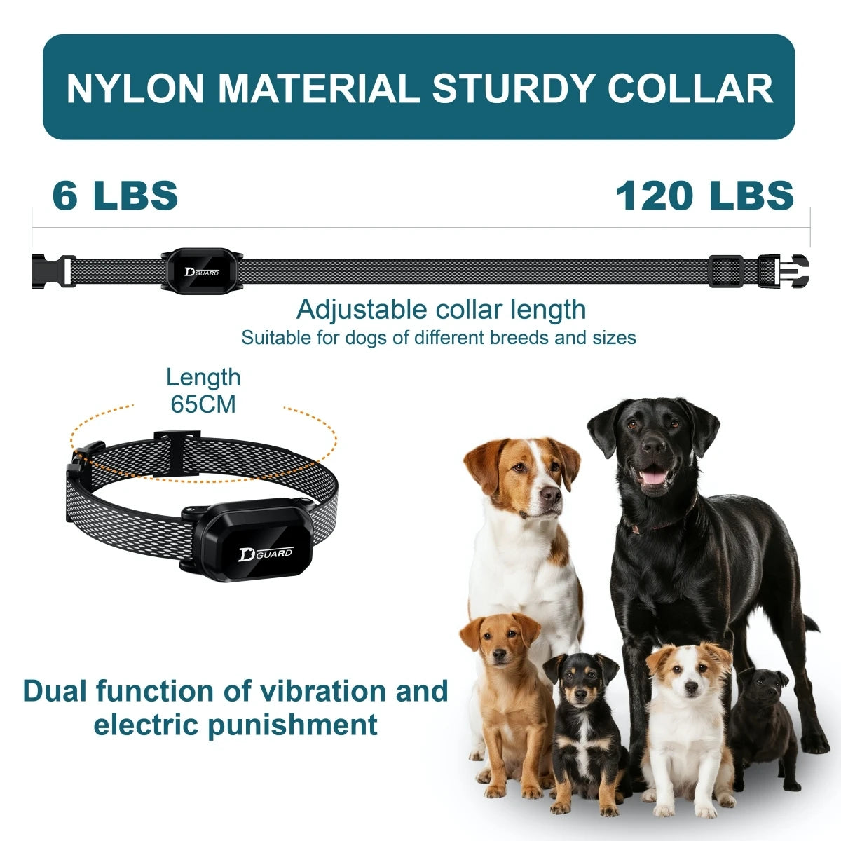 Digital Dog Training Collar with LCD Display (800m Range) - in use