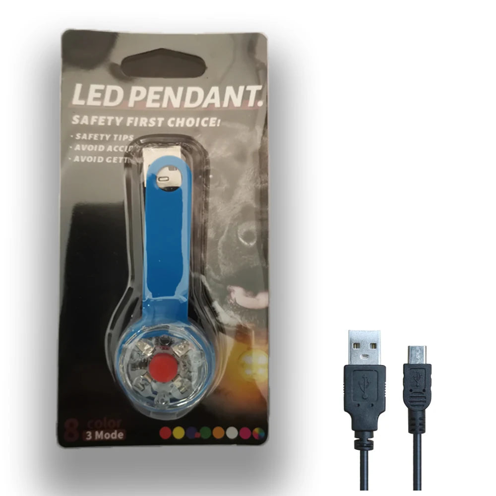 LED Waterproof Pet Collar Safety Light - lifestyle