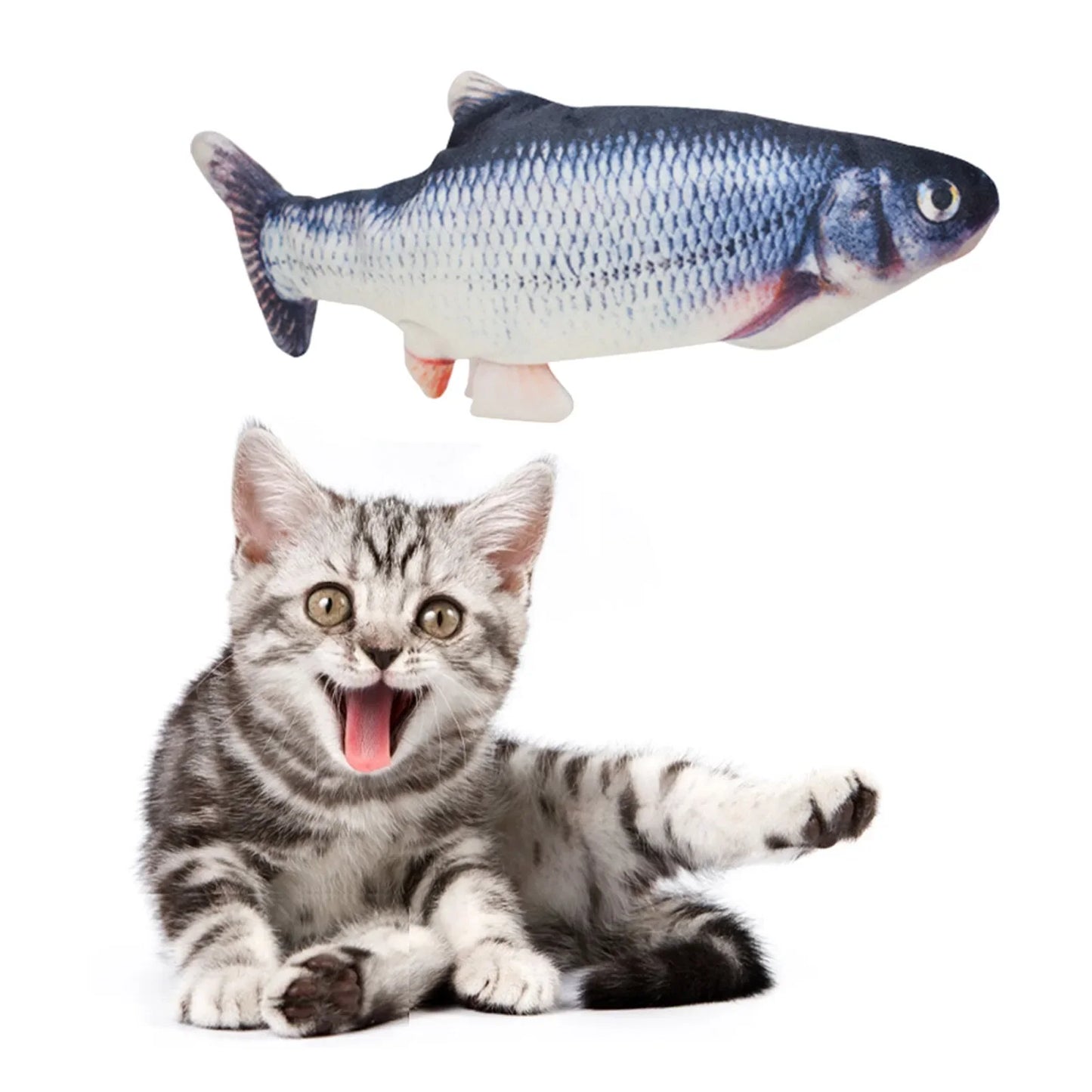 USB Rechargeable Electric Flopping Fish Cat Toy - 03