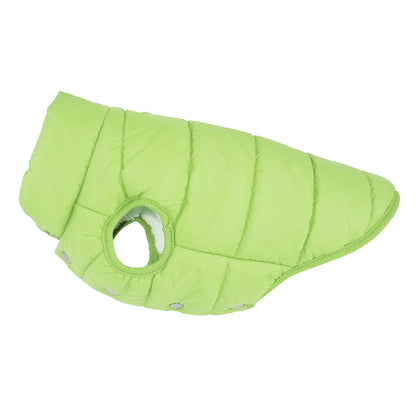 Cold-Proof Winter Dog Jacket with Fleece Lining - Green / 3XL