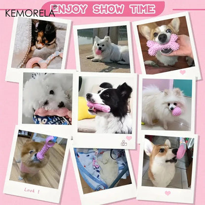 6-Piece Dog Chew Toy Set for Small and Medium Dogs - close-up